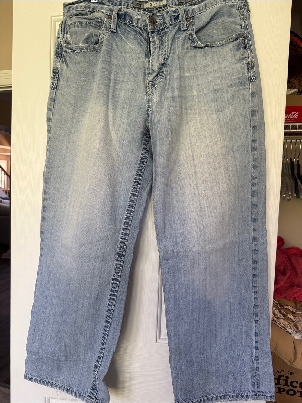 SET Light Wash Blue Straight Men’s Jeans